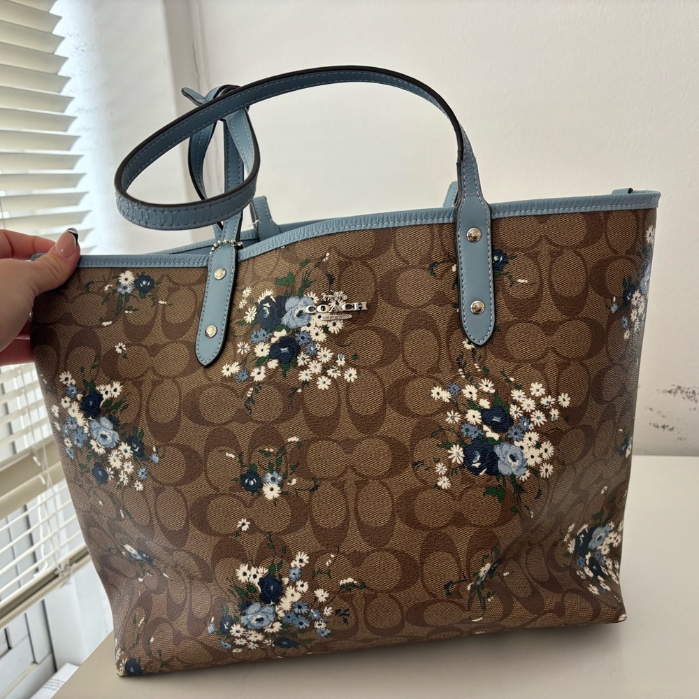 Large reversible Coach tote. Great for work or school!